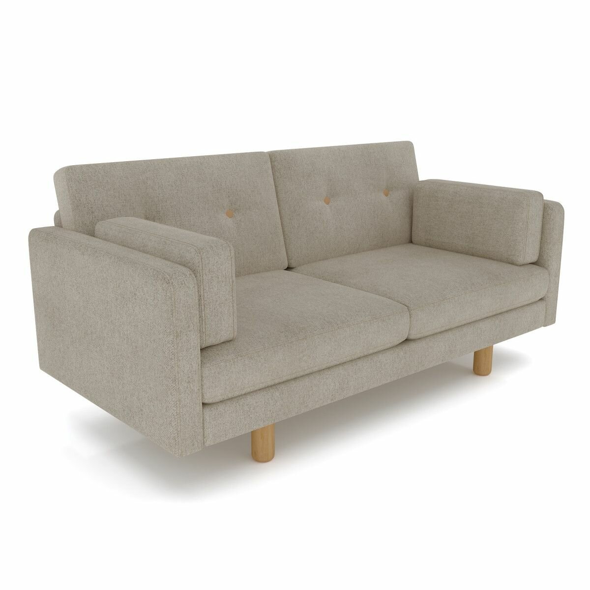 фото Диван Ингвар М серый велюр