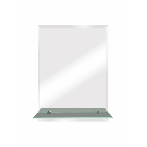 Зеркало Флорида 390х590 с полкой фацет 1029₽