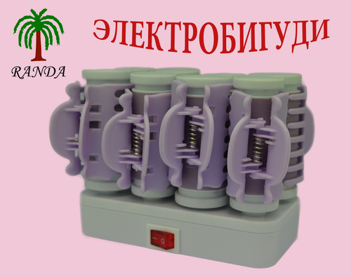 Изображение товара Электробигуди VIP с цветовой индикацией нагрева 8 шт 2 размера для пышных локонов