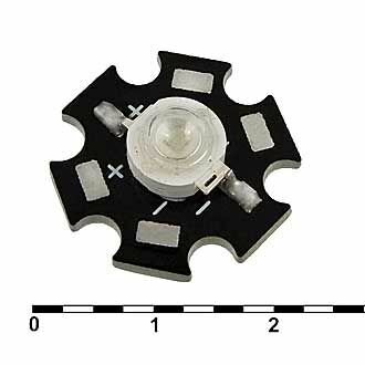 Светодиод осветительный 3W blue 3.6V 25-35LM STAR