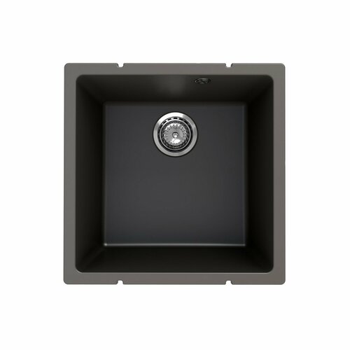 фото Кухонная мойка ulgran quartz under 400-09, асфальт