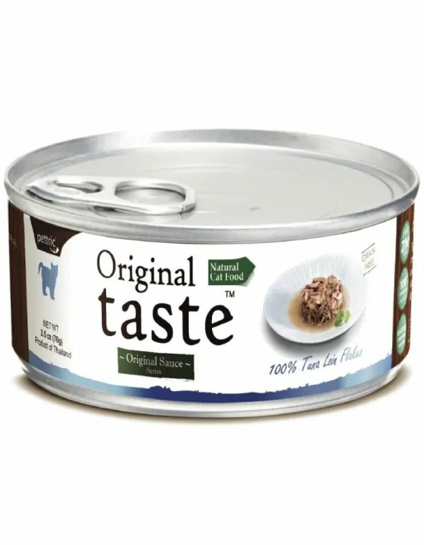 Pettric Original Taste влажный корм для кошек с тунцом в соусе - 70 г
