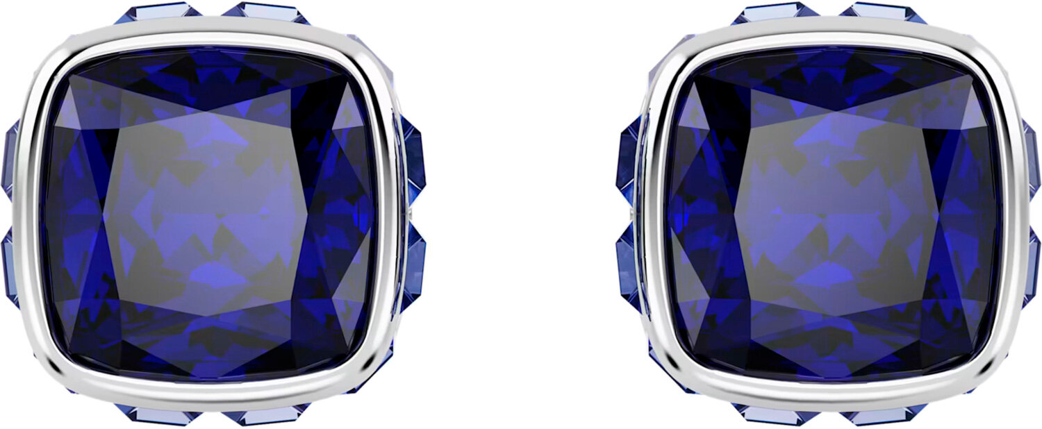 Серьги пусеты, кристаллы Swarovski