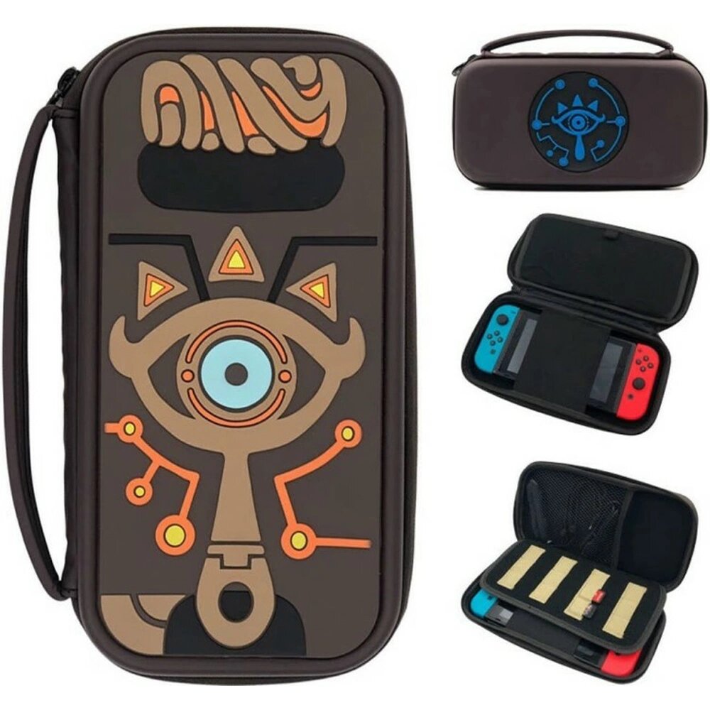 Защитный чехол Carrying Case Zelda Sheikah Eye Nintendo Switch/Switch OLED Коричневый