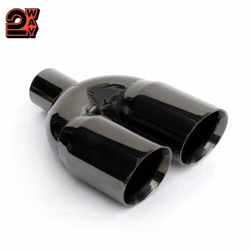 Насадка на глушитель двойная со скосом