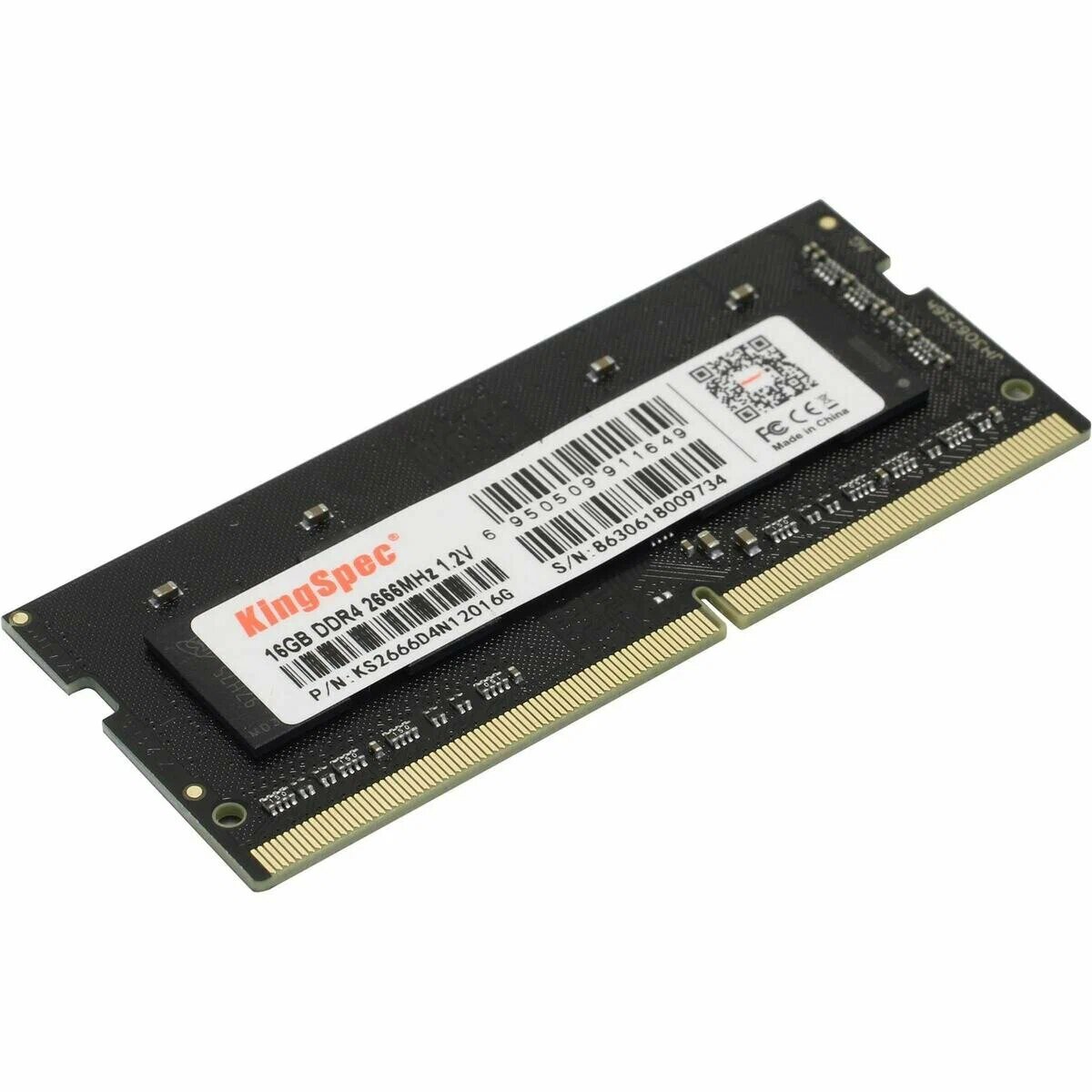 Оперативная память Kingspec 16Gb DDR4 SODIMM 2666MHz KS2666D4N12016G — фото 1
