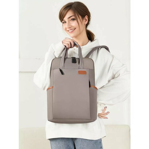 Рюкзак Frenet, для ноутбука и документов, городской, повседневный, женский, серый