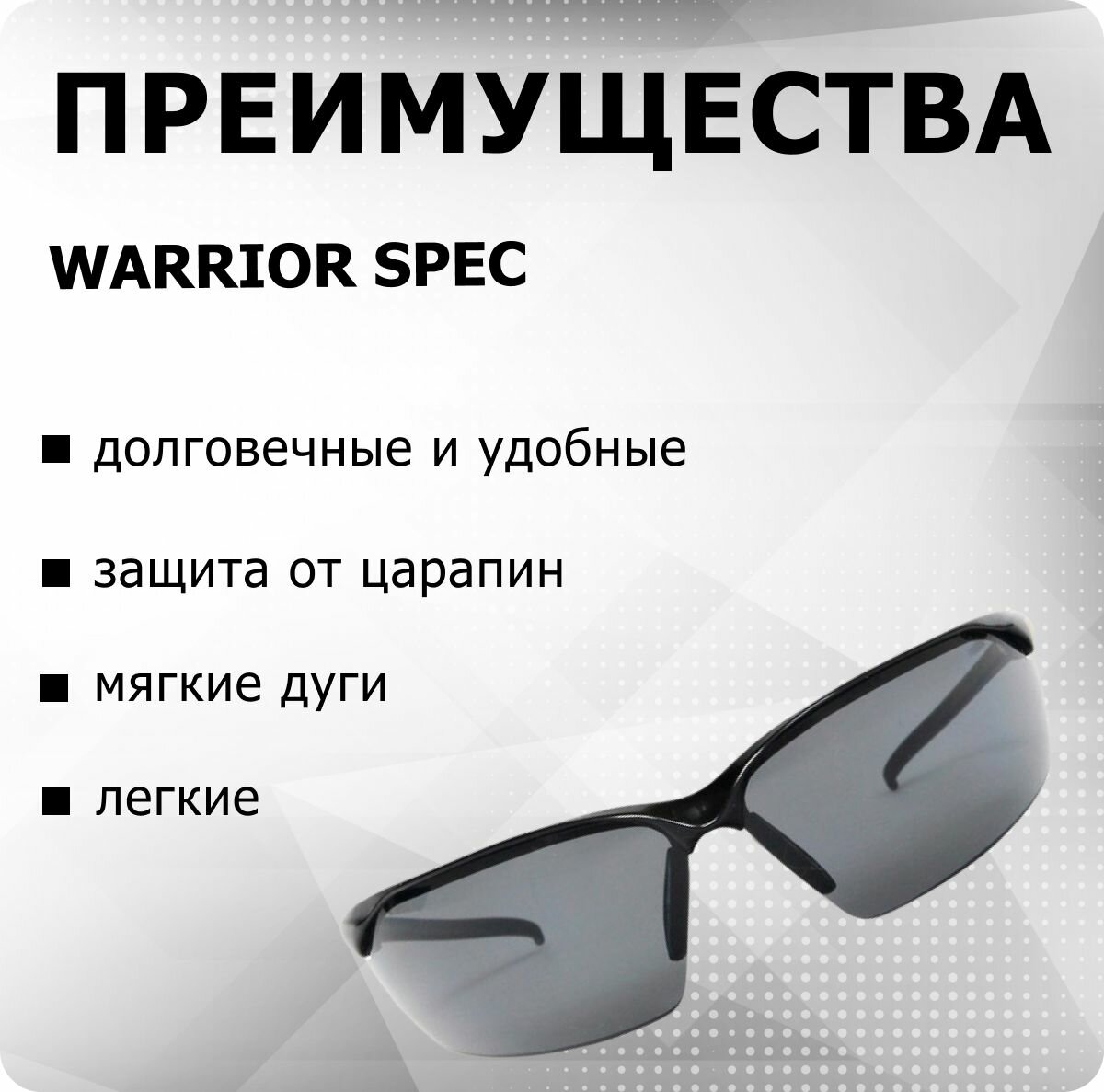 Очки защитные ESAB Warrior Spec, 1 шт, затемненные, цвет серый — фото 1