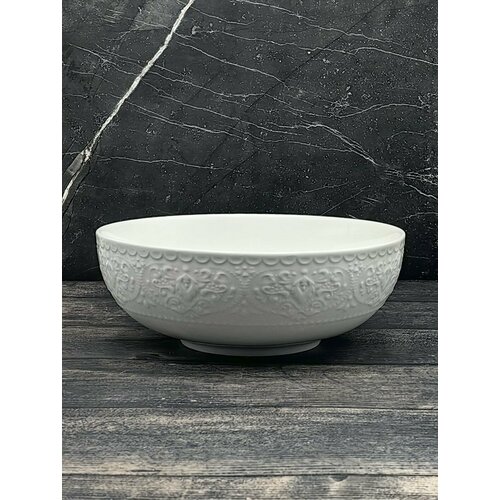 Салатник 20 см Роял Ажур белый 864₽