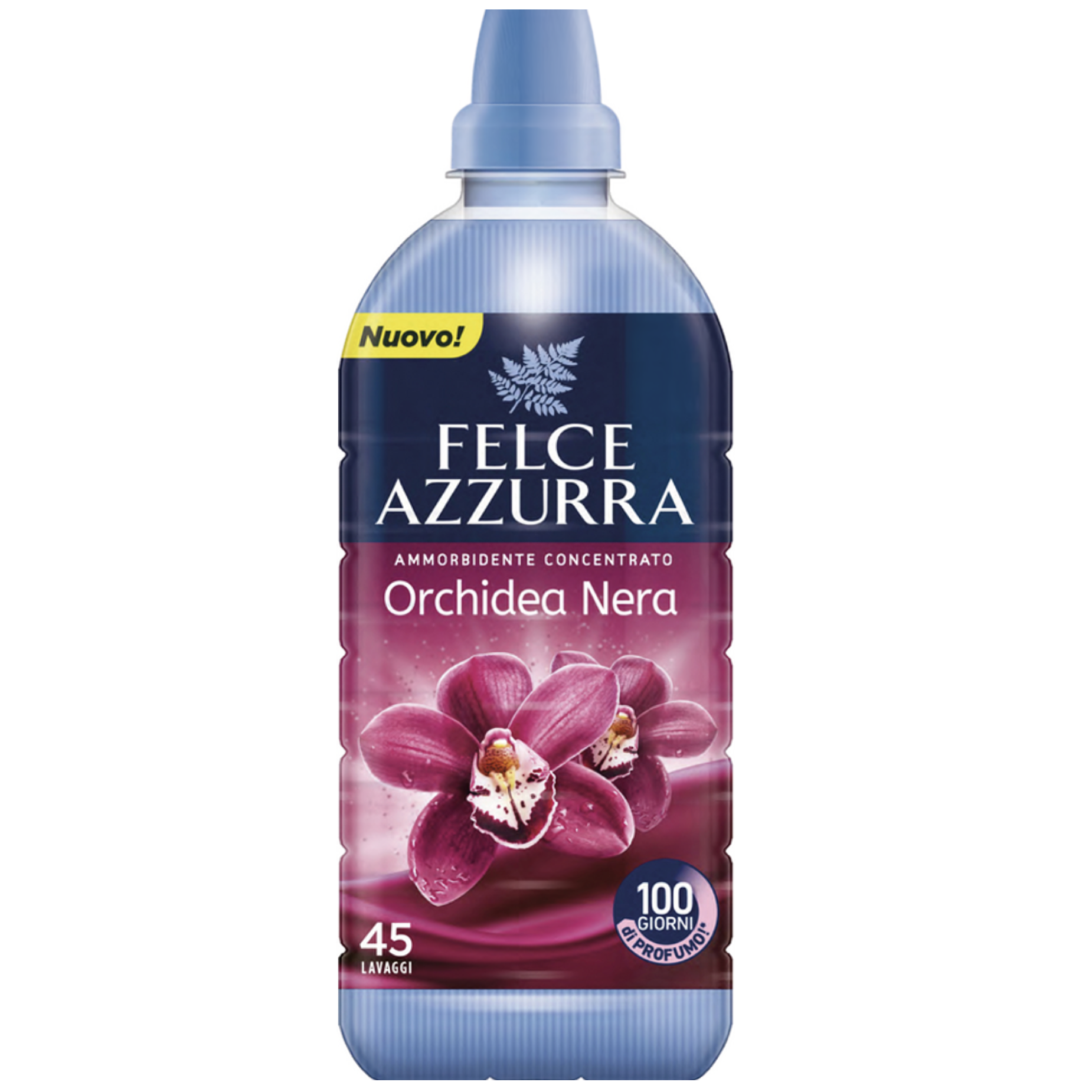 Кондиционер для белья Felce Azzurra Orchidea Nera 900мл (эффект: ароматизация, легкая глажка, смягчение ткани) — фото 1