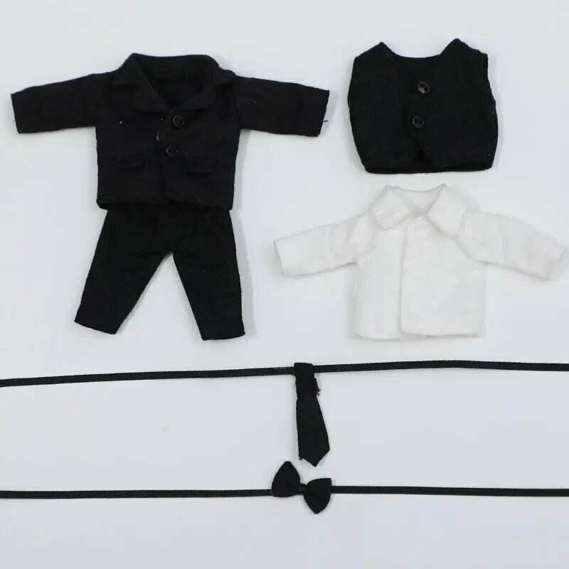 Аксессуары для одежды куклы Ob11 Obitsu11 костюм одежды для куклы 1/12, галстук для рубашки, Черный, Унисекс