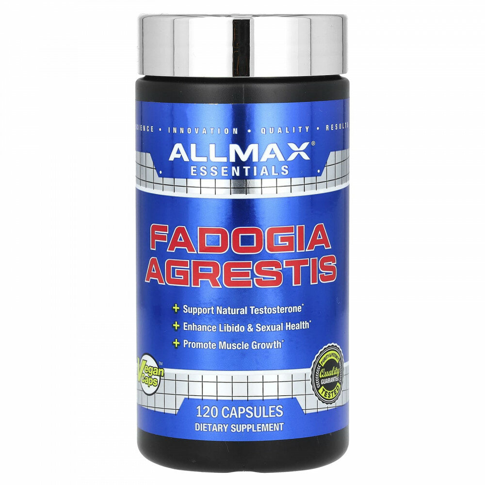 ALLMAX, Essentials, фадогия, 325 мг, 120 капсул