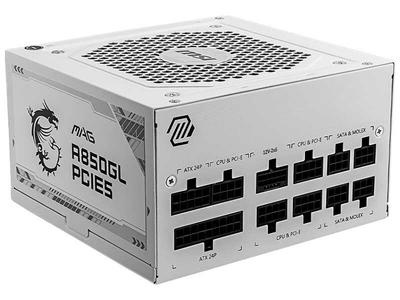 Блок питания MSI MAG A850GL PCIE5 WHITE Gold