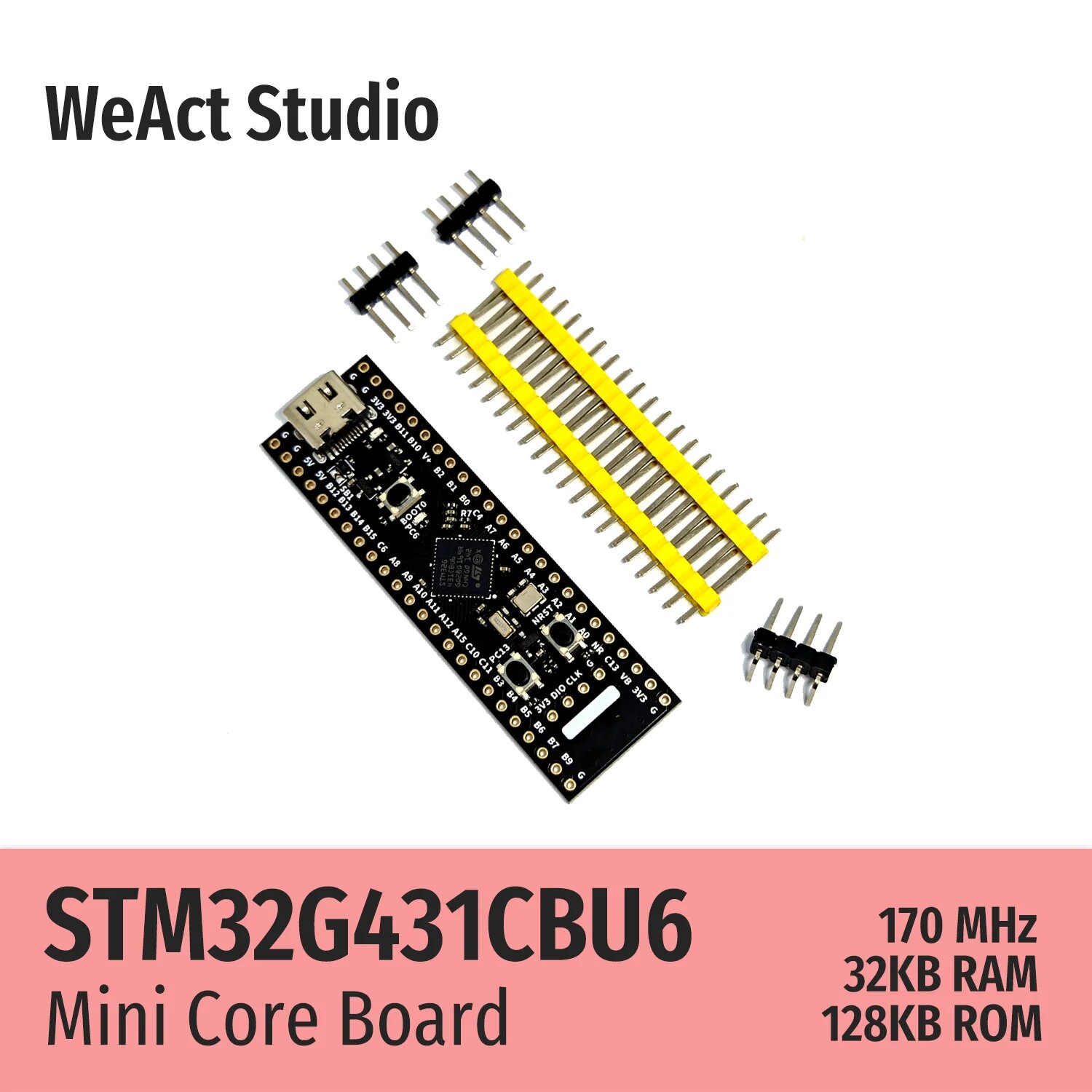 WeAct STM32G431CBU6 Core Board, STM32G431-Long