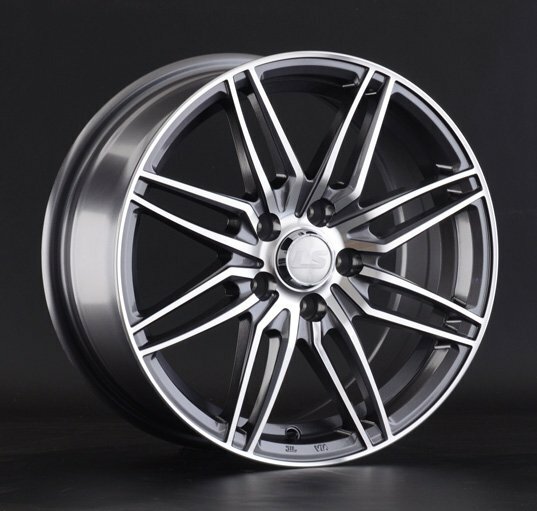 Литые диски LS wheels 832 6x14 4x100 ET40 dia 73,1 GMF (цвет: серый+полировка)