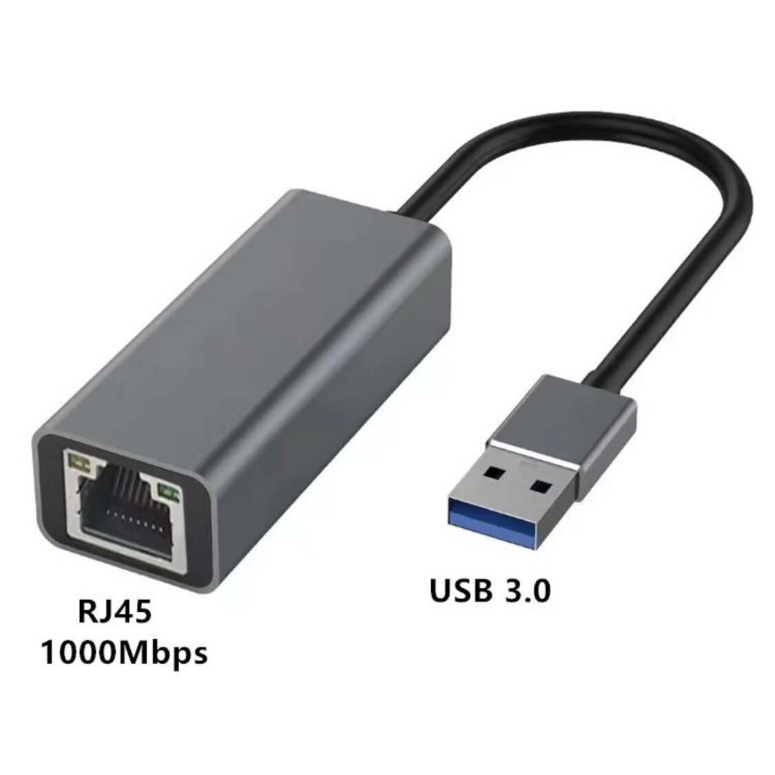 Переходник USB-LAN, LAN адаптер сетевой, RJ45 1000 Мбит/с