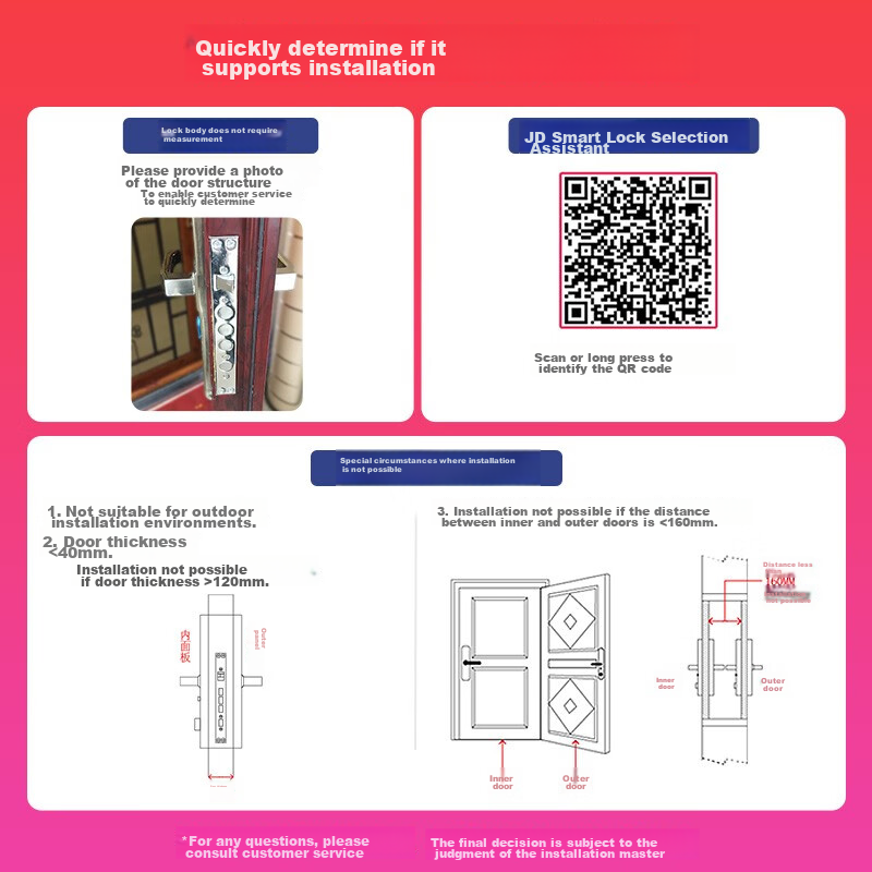 TCL Smart Lock, 3D Facial Recognition, Remote Peephole, Large Screen, Fingerprint Lock, Home Security Door, Password Lock, K7GPro