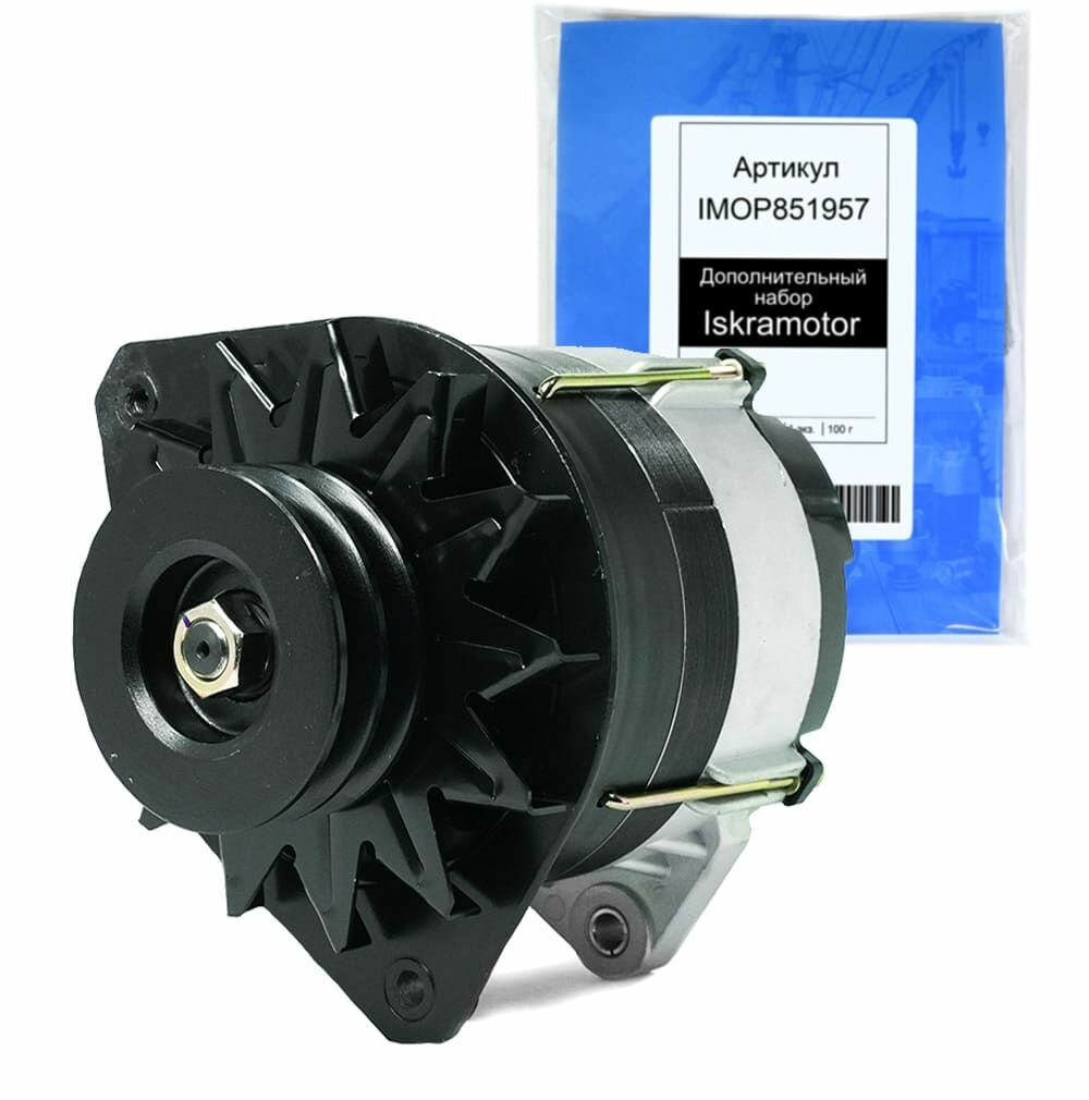 Генератор 28V 80Am 2.24 kW 2-руч АТЭ-1 4510.3771-42 для ЯМЗ-850 Промтрактор ТМЗ 8481.10-52 IMA611209