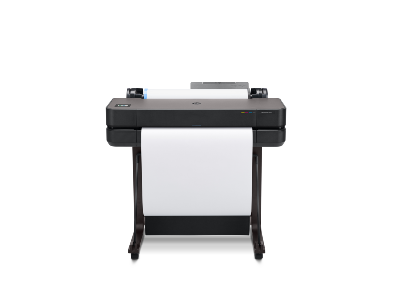 Широкоформатный принтер DesignJet T630 Printer (24",4color,2400x1200dpi,1Gb,30spp(A1), USB/GigEth/Wi-Fi, stand, mediabin, rollfeed, sheetfeed, tray50(A3/A4), autocutter, GL/2, RTL, repl. 5ZY59A) — фото 1