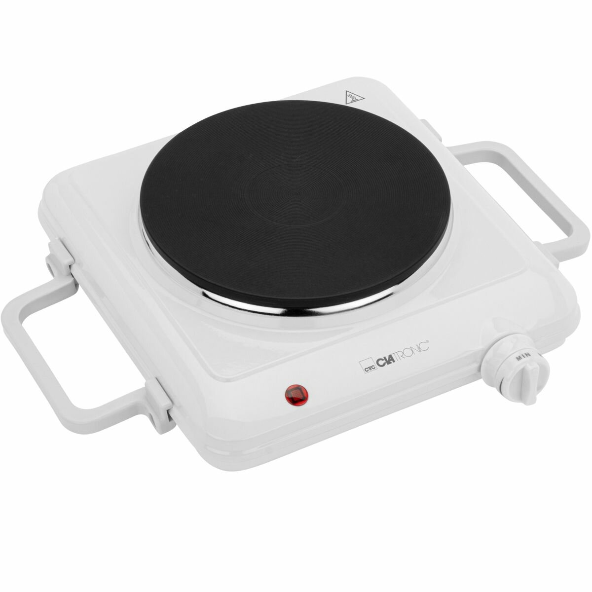 Электрическая плита Clatronic EKP 3582, белая, 1500Вт, эмалированная сталь