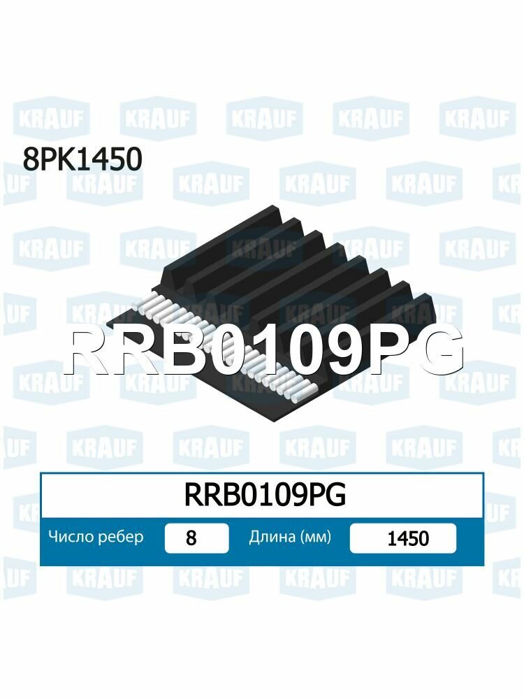 Ремень поликлиновой Krauf RRB0109PG