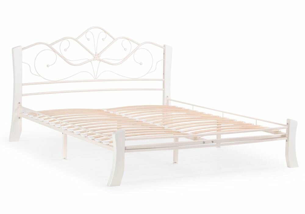 Двуспальная кровать Woodville Виктори 4 160х200 Белый