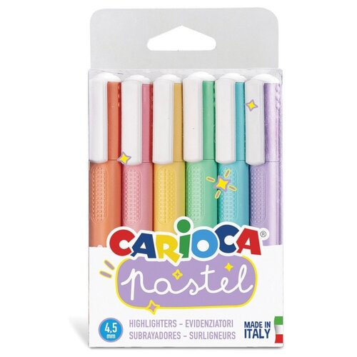 фото Маркер carioca pastel 1-5mm набор 6 цветов 43033