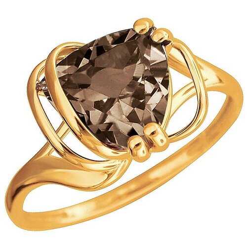 фото Эстет кольцо с 1 раухтопазом из красного золота 01к3112170-2, размер 17.5