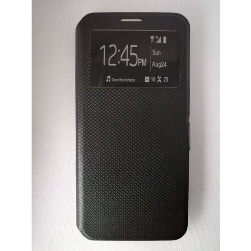 Чехол-книжка черный для Samsung Galaxy S10e / Galaxy S10 lite с окошком, магнитной застежкой и подставкой. чехол книжка черный для samsung galaxy a31 с окошком магнитной застежкой и подставкой