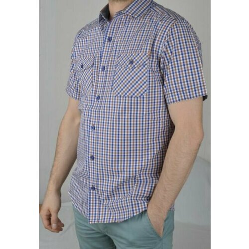 Рубашка Maestro, размер 50/L/178-186/43 ворот, синий