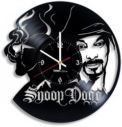 Часы из виниловой пластинки (c) VinylLab Snoop Dogg