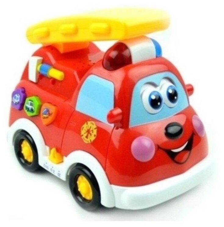 Интерактивная развивающая игрушка Play Smart Расти малыш. Машинка Пожарная команда (9163), красный