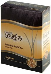 Хна Aasha Herbals с травами, оттенок Черная, 60 г