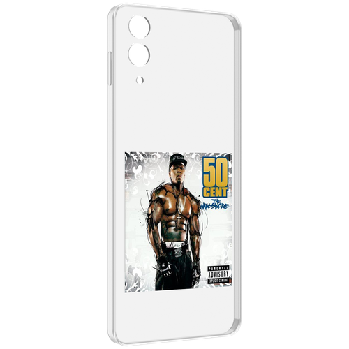 Чехол MyPads 50 Cent - The Massacre для Samsung Galaxy Z Flip 4 (SM-F721) задняя-панель-накладка-бампер