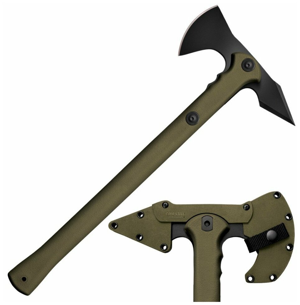 Топор Cold Steel 90PTHG Trench Hawk OD Green - фотография № 2