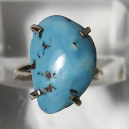 фото Кольцо true stones, бирюза, размер 17, голубой