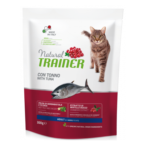 Корм для кошек TRAINER Natural тунец сух. 1,5кг