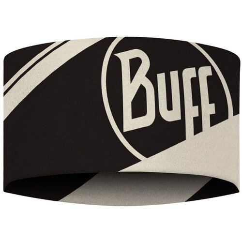 Повязка Buff Coolnet UV Wide Headband Arthy, черный, белый повязка buff coolnet uv slim headband speckle black