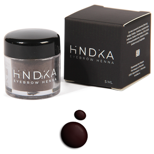 Hindika Хна для бровей и ресниц, espresso, 5 мл тинт для бровей hindika хна для бровей и ресниц cinnamon корица