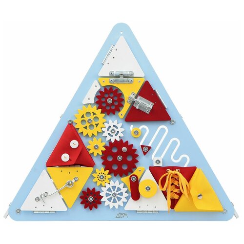 Детская игрушка Занятный Дом Бизиборд Треугольник Зеленый