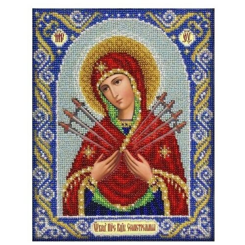 фото Паутинка набор для вышивания бисером пресвятая богородица семистрельная 20 x 25 см (б1026)
