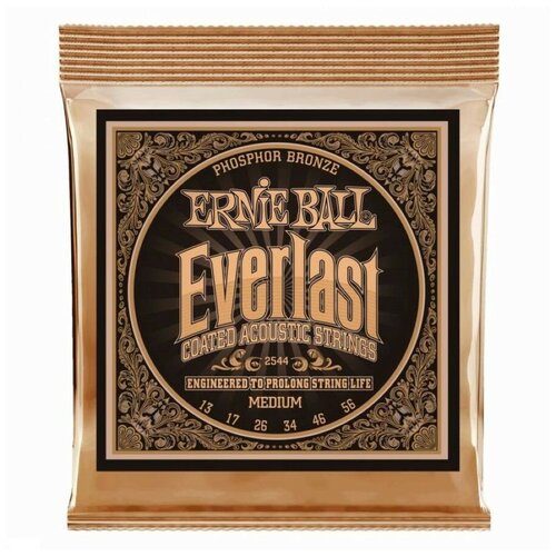 фото Струны для акустической гитары ernie ball 2544 (13-56) medium