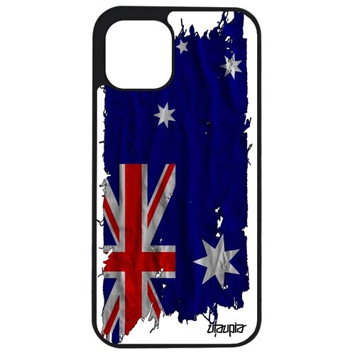 фото Чехол для мобильного iphone 12, "флаг австралии на ткани" государственный utaupia