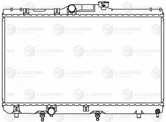 Радиатор охлаждения Toyota Corolla (E100) 91-, (E110) 95- Luzar