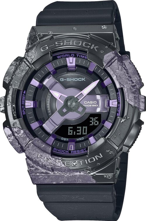 Наручные часы CASIO G-Shock, серый, фиолетовый