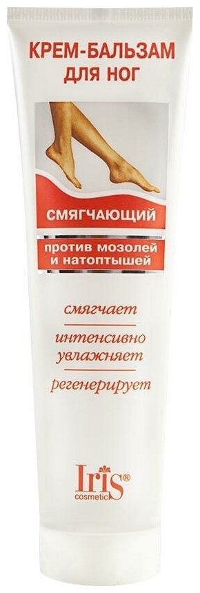 IRIS cosmetic Крем-бальзам для ног смягчающий, 100 мл, 100 г