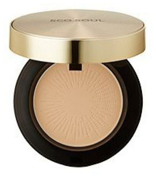 The Saem Пудра компактная Eco Soul Luxury Gold Pact SPF30 РА+++ 1 шт. 23 natural beige 9 г