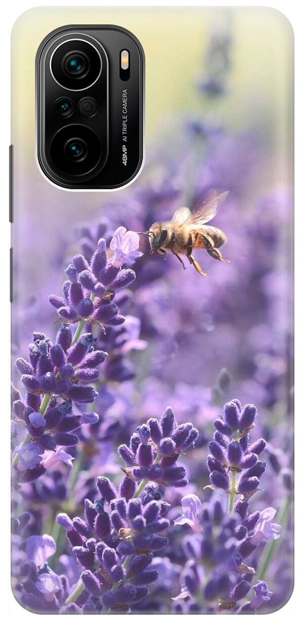 RE: PA Накладка Transparent для Xiaomi Poco F3 с принтом "Пчела и цветок"