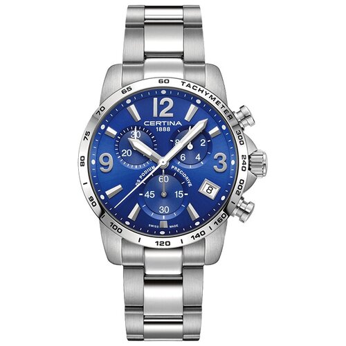 certina ds action chronograph c032 417 11 051 00 Наручные часы Certina, синий, серебряный