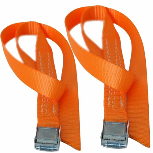 Стяжной ремень для стяжки груза, ульев с пружинным замком защелкой (2 штуки) 500 кг, 1,5 метра, лента 25 мм